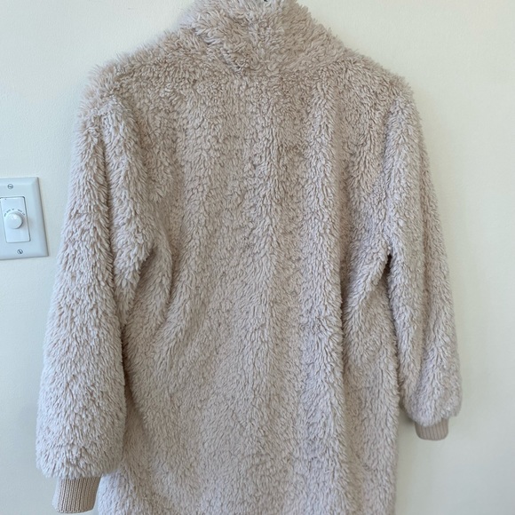 C&C CALIFORNIA Faux Fur Light Pale Cream Jacket M - Picture 6 of 8